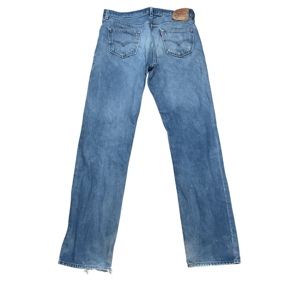 Levi's 501 Original Fit Blue Jeans Sz W38 L40 Straight Leg Denim Classic